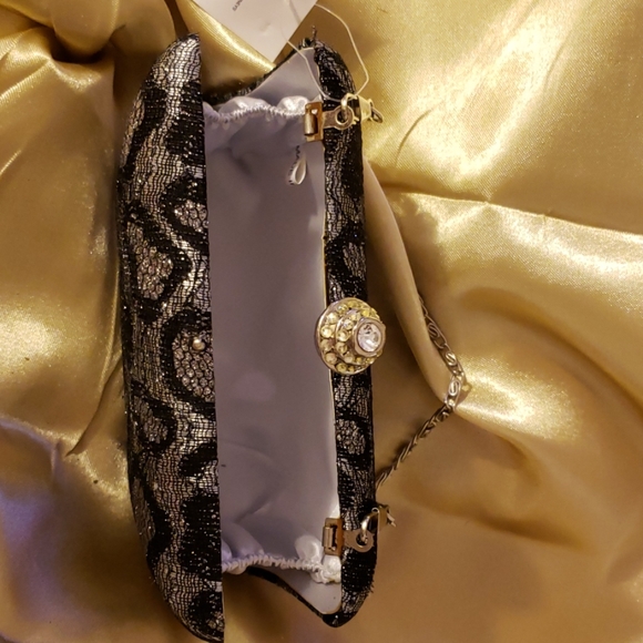 Brand New Animal Print Rhinestone Clutch Purse - Picture 4 of 4